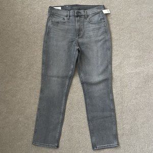 GAP Women's Gray Straight-Leg Jeans